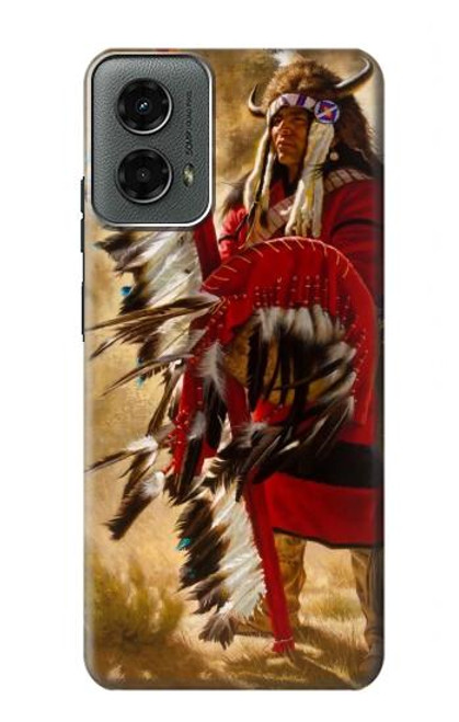 W0817 Red Indian Hard Case and Leather Flip Case For Motorola Moto G 5G (2024)