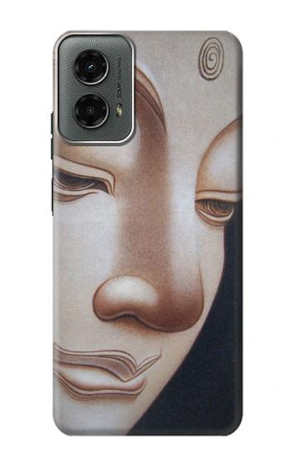 W1255 Buddha Face Hard Case and Leather Flip Case For Motorola Moto G 5G (2024)