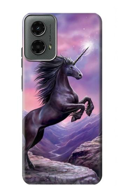 W1461 Unicorn Fantasy Horse Hard Case and Leather Flip Case For Motorola Moto G 5G (2024)