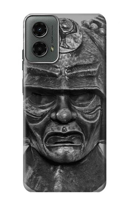 W1827 Japan Samurai Helmet Hard Case and Leather Flip Case For Motorola Moto G 5G (2024)