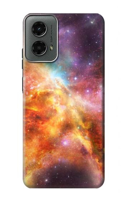 W1963 Nebula Rainbow Space Hard Case and Leather Flip Case For Motorola Moto G 5G (2024)