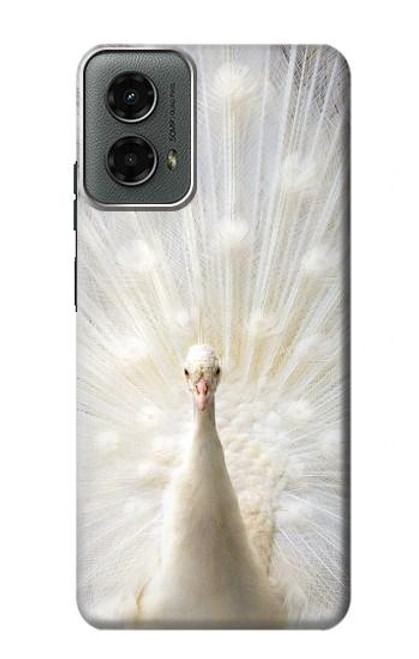 W1980 White Peacock Hard Case and Leather Flip Case For Motorola Moto G 5G (2024)