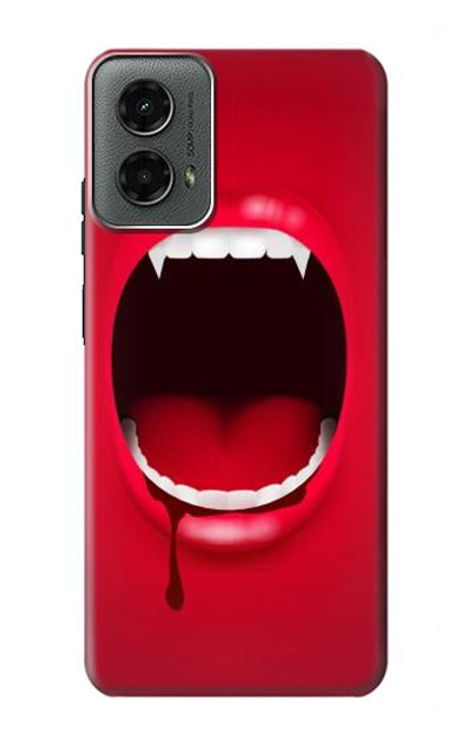 W2103 Vampire Mouth Hard Case and Leather Flip Case For Motorola Moto G 5G (2024)