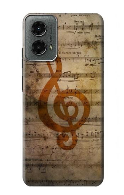 W2368 Sheet Music Notes Hard Case and Leather Flip Case For Motorola Moto G 5G (2024)