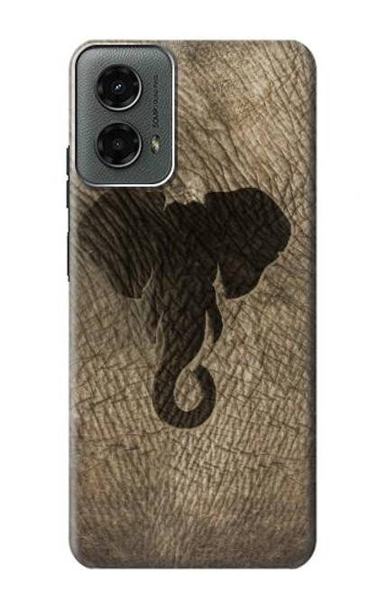 W2516 Elephant Skin Graphic Printed Hard Case and Leather Flip Case For Motorola Moto G 5G (2024)