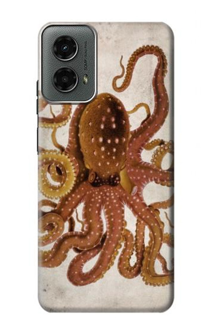W2801 Vintage Octopus Hard Case and Leather Flip Case For Motorola Moto G 5G (2024)