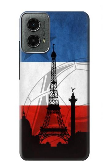 W2980 France Football Soccer Hard Case and Leather Flip Case For Motorola Moto G 5G (2024)