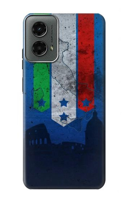 W2983 Italy Football Soccer Hard Case and Leather Flip Case For Motorola Moto G 5G (2024)