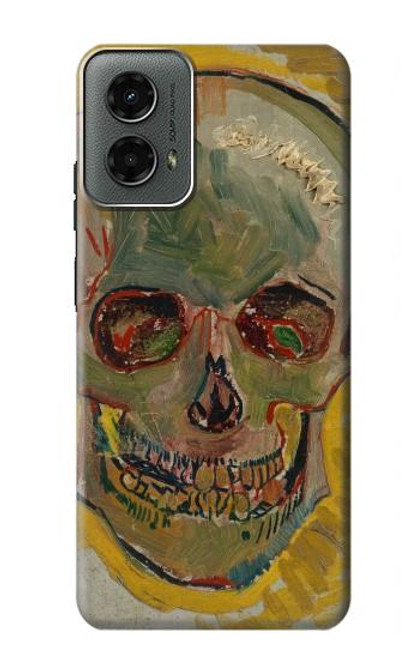 W3359 Vincent Van Gogh Skull Hard Case and Leather Flip Case For Motorola Moto G 5G (2024)