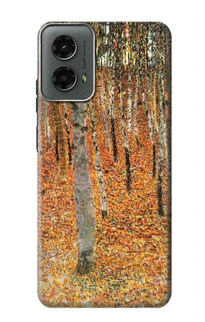 W3380 Gustav Klimt Birch Forest Hard Case and Leather Flip Case For Motorola Moto G 5G (2024)