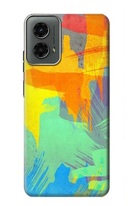 W3423 Brush Stroke Hard Case and Leather Flip Case For Motorola Moto G 5G (2024)