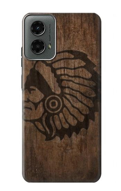 W3443 Indian Head Hard Case and Leather Flip Case For Motorola Moto G 5G (2024)