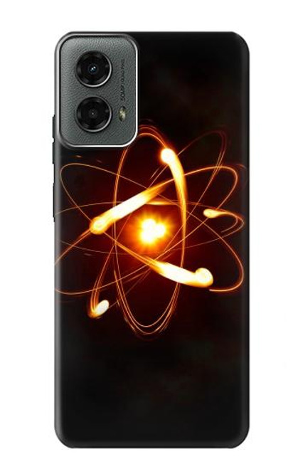 W3547 Quantum Atom Hard Case and Leather Flip Case For Motorola Moto G 5G (2024)