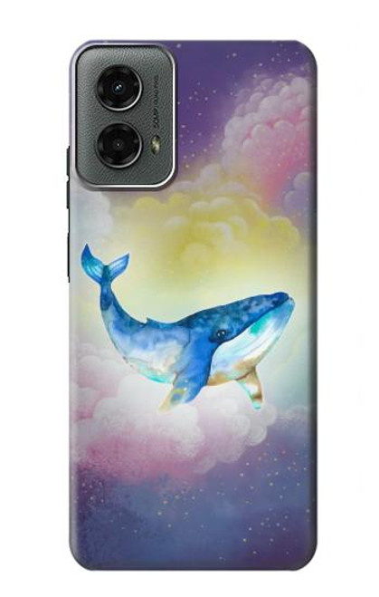 W3802 Dream Whale Pastel Fantasy Hard Case and Leather Flip Case For Motorola Moto G 5G (2024)