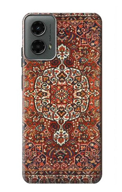 W3813 Persian Carpet Rug Pattern Hard Case and Leather Flip Case For Motorola Moto G 5G (2024)