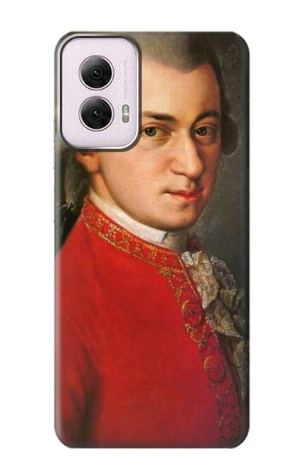 W0492 Mozart Hard Case and Leather Flip Case For Motorola Moto G Power 5G (2024)