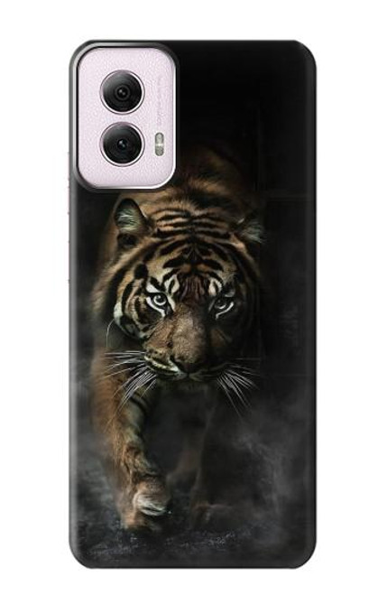 W0877 Bengal Tiger Hard Case and Leather Flip Case For Motorola Moto G Power 5G (2024)