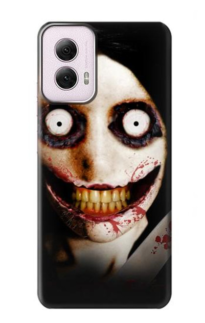 W1344 Jeff the Killer Hard Case and Leather Flip Case For Motorola Moto G Power 5G (2024)