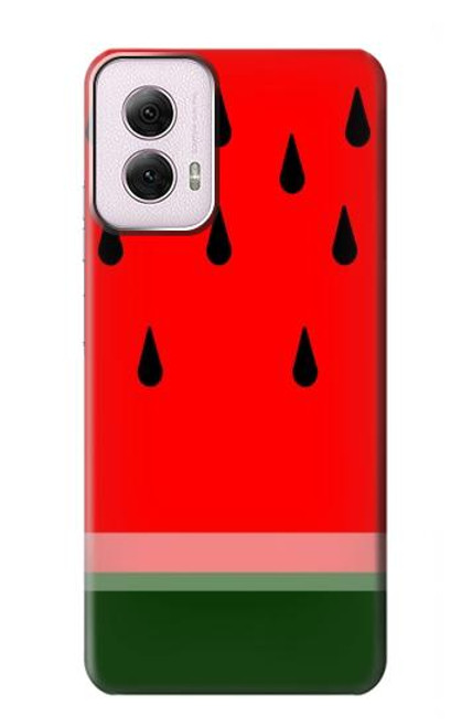 W2403 Watermelon Hard Case and Leather Flip Case For Motorola Moto G Power 5G (2024)