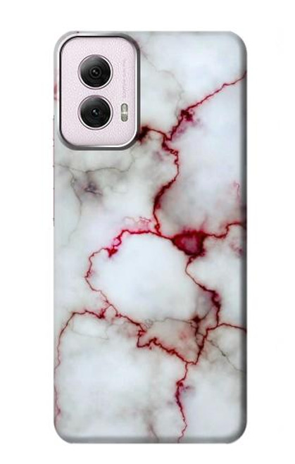 W2920 Bloody Marble Hard Case and Leather Flip Case For Motorola Moto G Power 5G (2024)