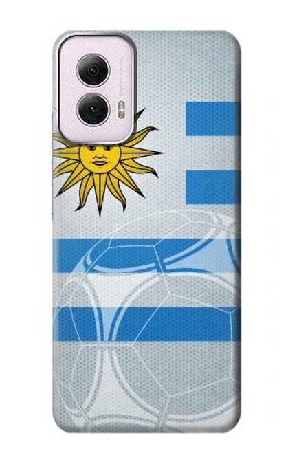 W2995 Uruguay Football Soccer Hard Case and Leather Flip Case For Motorola Moto G Power 5G (2024)