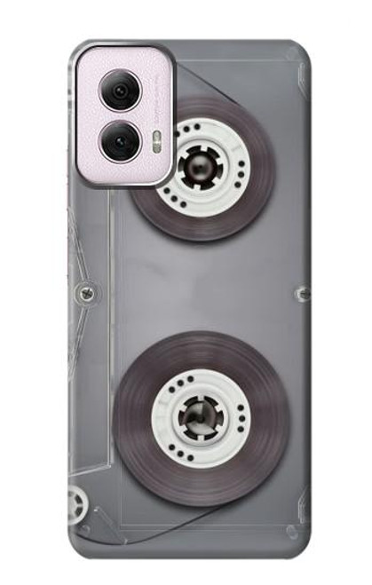 W3159 Cassette Tape Hard Case and Leather Flip Case For Motorola Moto G Power 5G (2024)