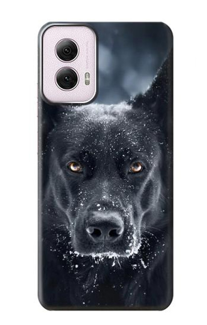 W3168 German Shepherd Black Dog Hard Case and Leather Flip Case For Motorola Moto G Power 5G (2024)