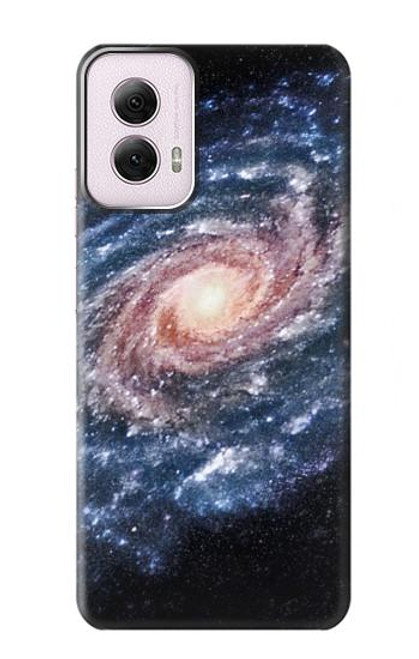 W3192 Milky Way Galaxy Hard Case and Leather Flip Case For Motorola Moto G Power 5G (2024)