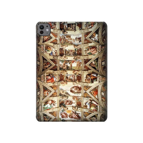 W0177 Michelangelo Chapel ceiling Tablet Hard Case For iPad Pro 11 (2024)