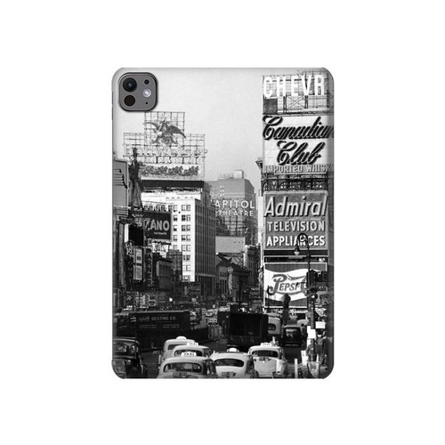 W0182 Old New York Vintage Tablet Hard Case For iPad Pro 11 (2024)