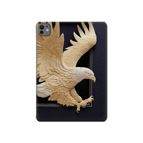 W1383 Paper Sculpture Eagle Tablet Hard Case For iPad Pro 11 (2024)