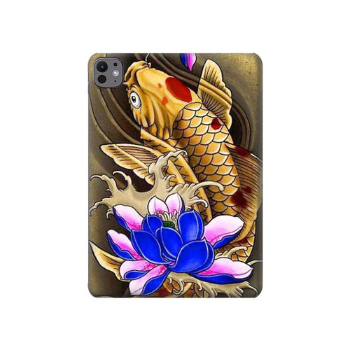 W1604 Carp Koi Fish Japanese Tattoo Tablet Hard Case For iPad Pro 11 (2024)