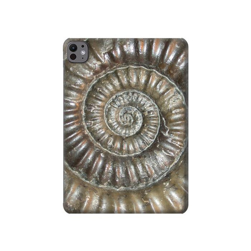 W1788 Ammonite Fossil Tablet Hard Case For iPad Pro 11 (2024)