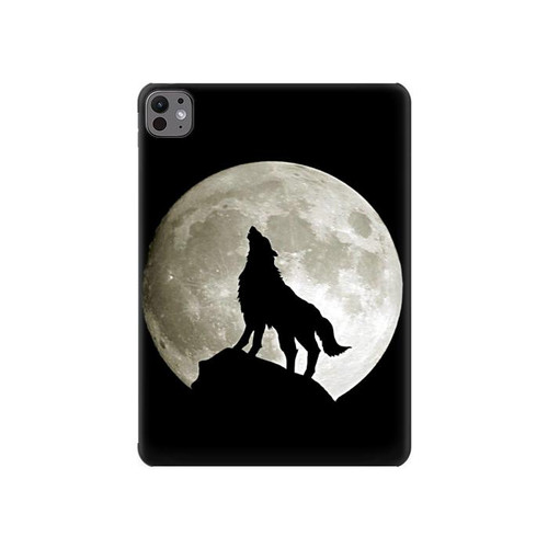 W1981 Wolf Howling at The Moon Tablet Hard Case For iPad Pro 11 (2024)