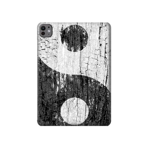 W2489 Yin Yang Wood Graphic Printed Tablet Hard Case For iPad Pro 11 (2024)