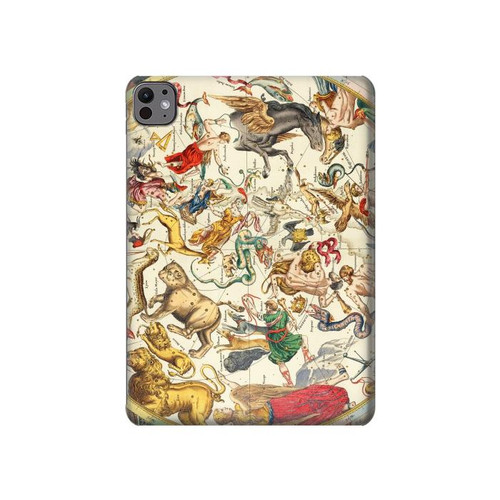 W3145 Antique Constellation Star Sky Map Tablet Hard Case For iPad Pro 11 (2024)