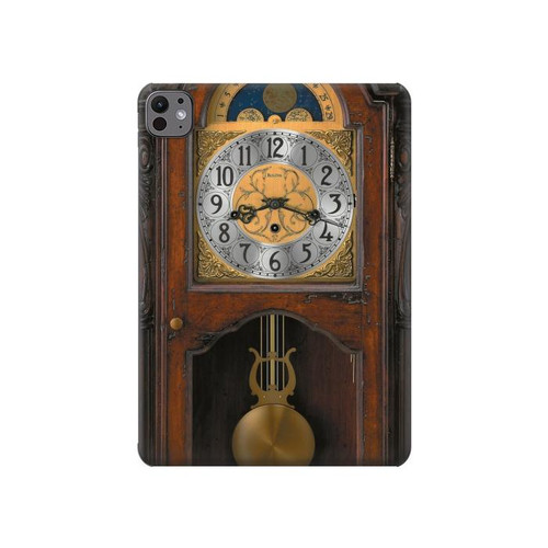 W3173 Grandfather Clock Antique Wall Clock Tablet Hard Case For iPad Pro 11 (2024)