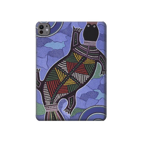 W3387 Platypus Australian Aboriginal Art Tablet Hard Case For iPad Pro 11 (2024)