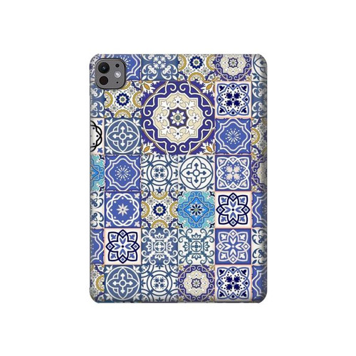 W3537 Moroccan Mosaic Pattern Tablet Hard Case For iPad Pro 11 (2024)