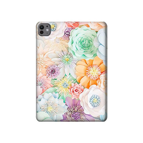 W3705 Pastel Floral Flower Tablet Hard Case For iPad Pro 11 (2024)