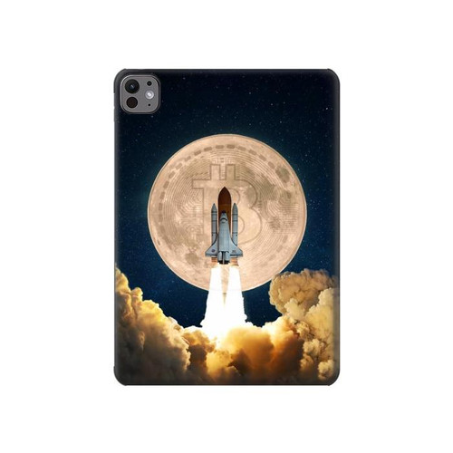 W3859 Bitcoin to the Moon Tablet Hard Case For iPad Pro 11 (2024)