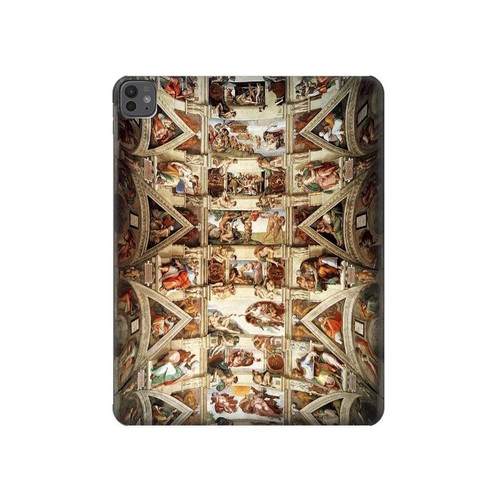 W0177 Michelangelo Chapel ceiling Tablet Hard Case For iPad Pro 13 (2024)