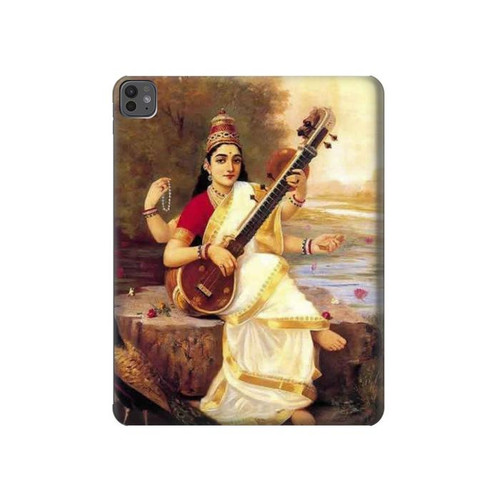 W1420 Saraswati Hindu Goddess Tablet Hard Case For iPad Pro 13 (2024)