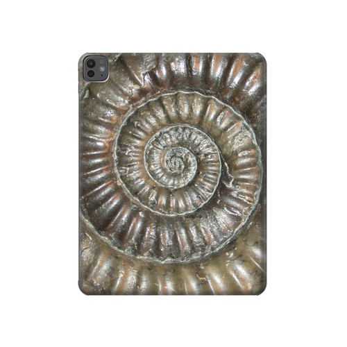 W1788 Ammonite Fossil Tablet Hard Case For iPad Pro 13 (2024)