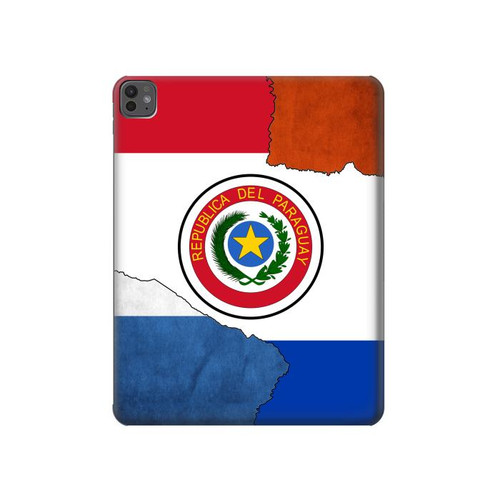 W3017 Paraguay Flag Tablet Hard Case For iPad Pro 13 (2024)