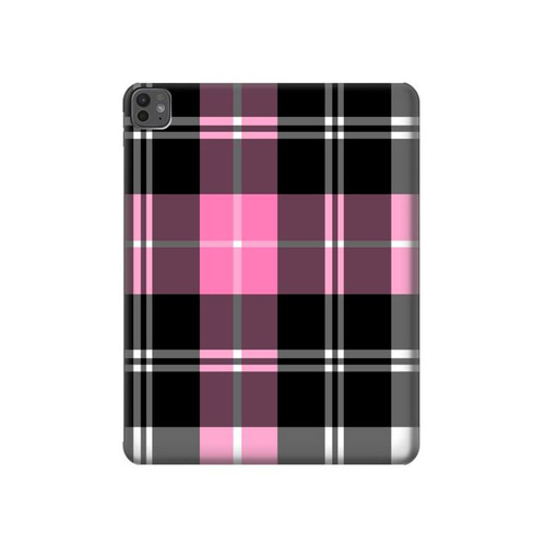 W3091 Pink Plaid Pattern Tablet Hard Case For iPad Pro 13 (2024)