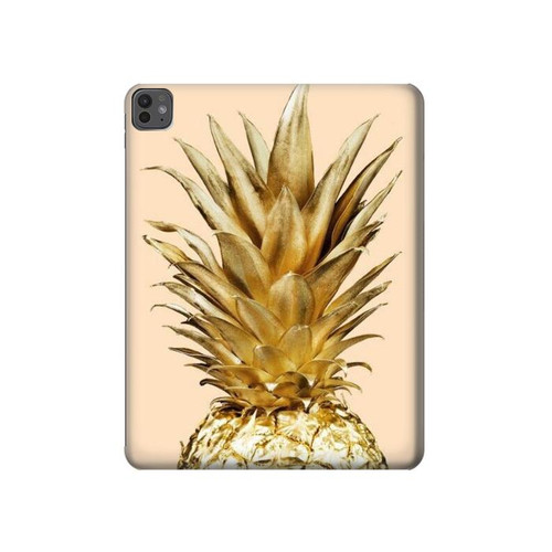 W3490 Gold Pineapple Tablet Hard Case For iPad Pro 13 (2024)