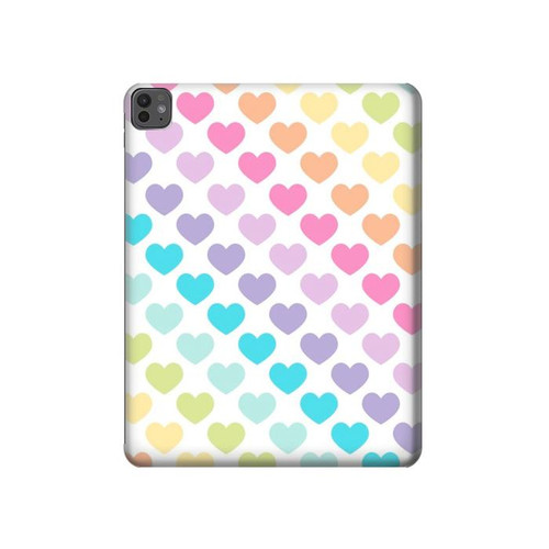 W3499 Colorful Heart Pattern Tablet Hard Case For iPad Pro 13 (2024)