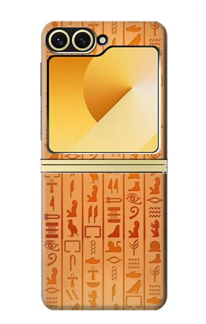 W3440 Egyptian Hieroglyphs Hard Case and Leather Flip Case For Samsung Galaxy Z Flip 6