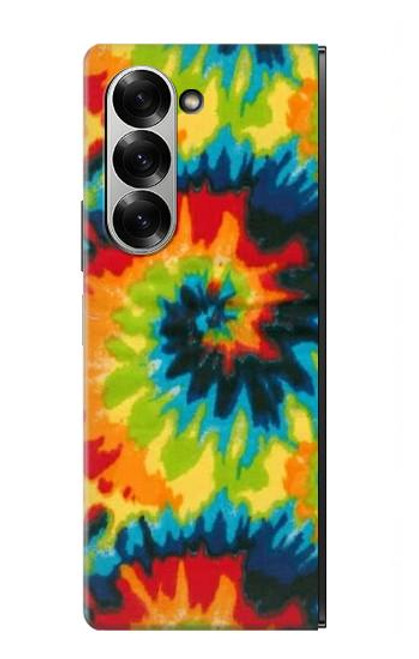 W3459 Tie Dye Hard Case and Leather Flip Case For Samsung Galaxy Z Fold 6